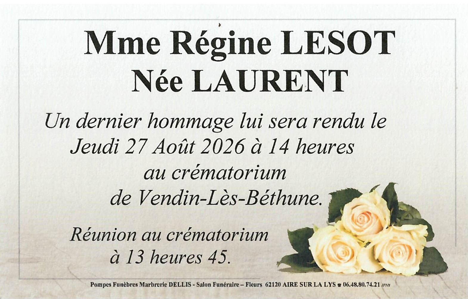 Avis de décès