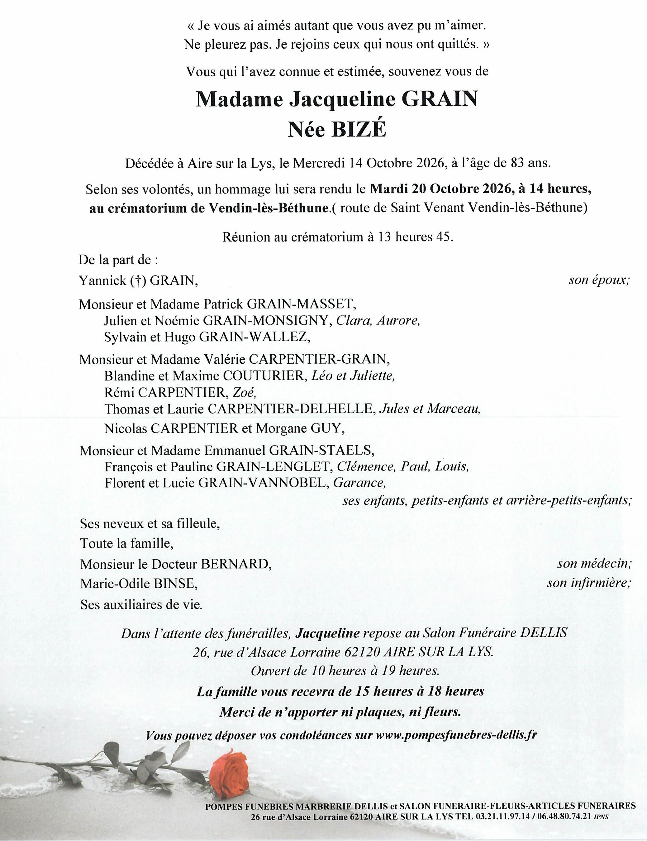 Avis de décès